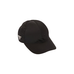 Prada - Black Nylon Logo Baseball Hat | Mitchell Stores