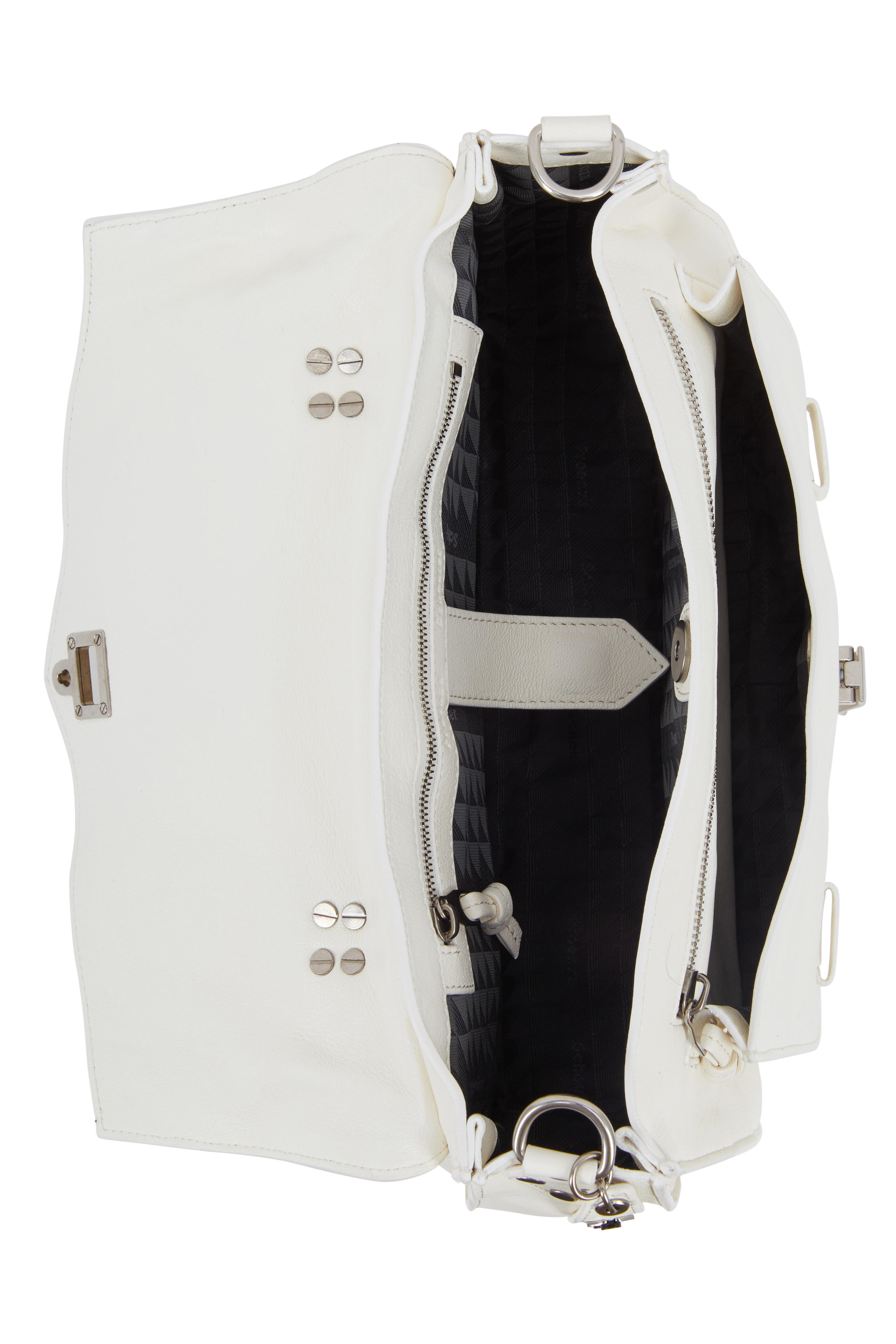 Proenza Schouler - PS1 Medium White Leather Satchel