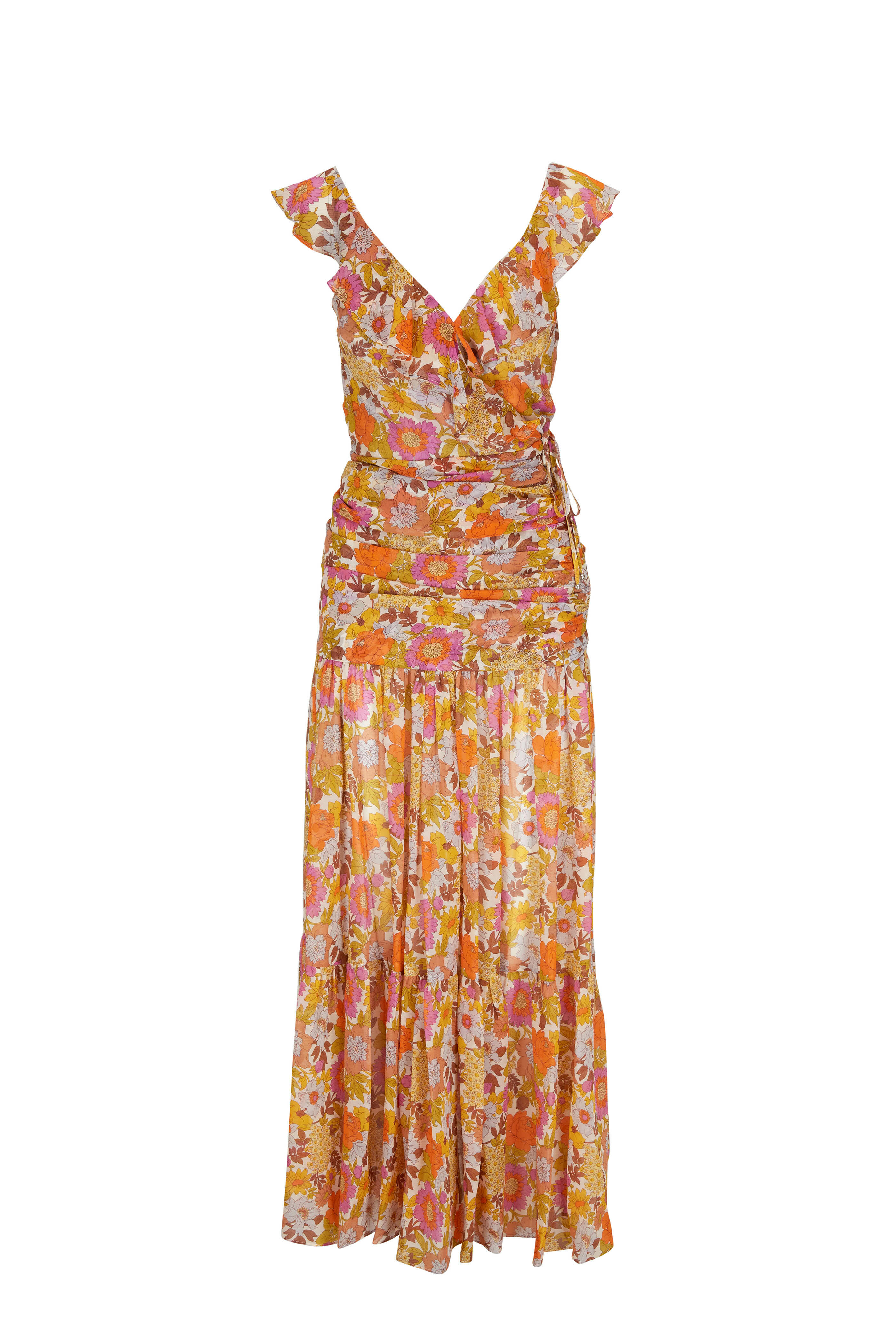 Veronica Beard - Alannah Stone Multicolor Floral Print Dress