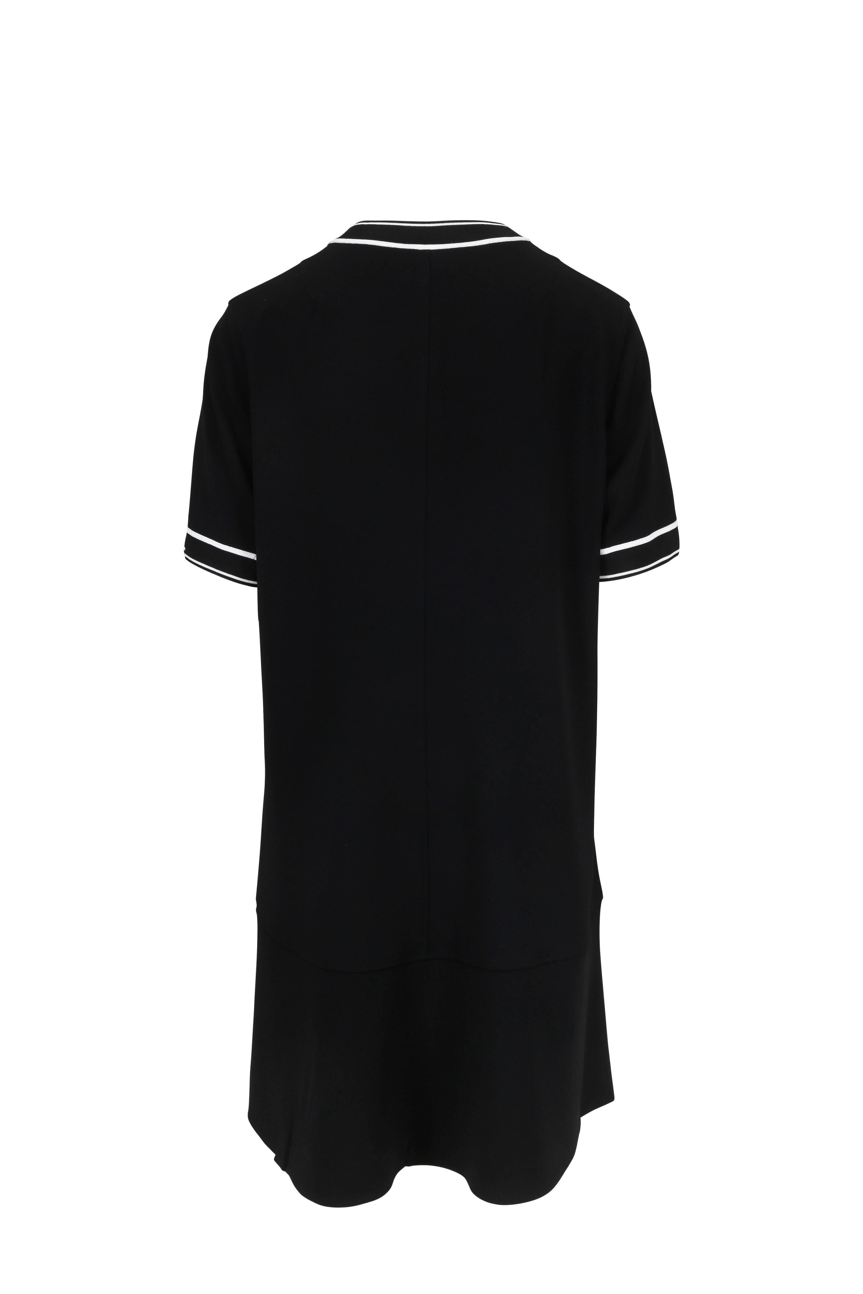 Rag & Bone - Thatch Black Crêpe Relaxed Short Sleeve Dress