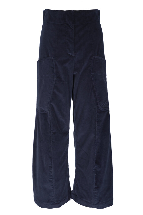 Zero + Maria Cornejo Eda Inkjet Wide Leg Corduroy Pant - view 1