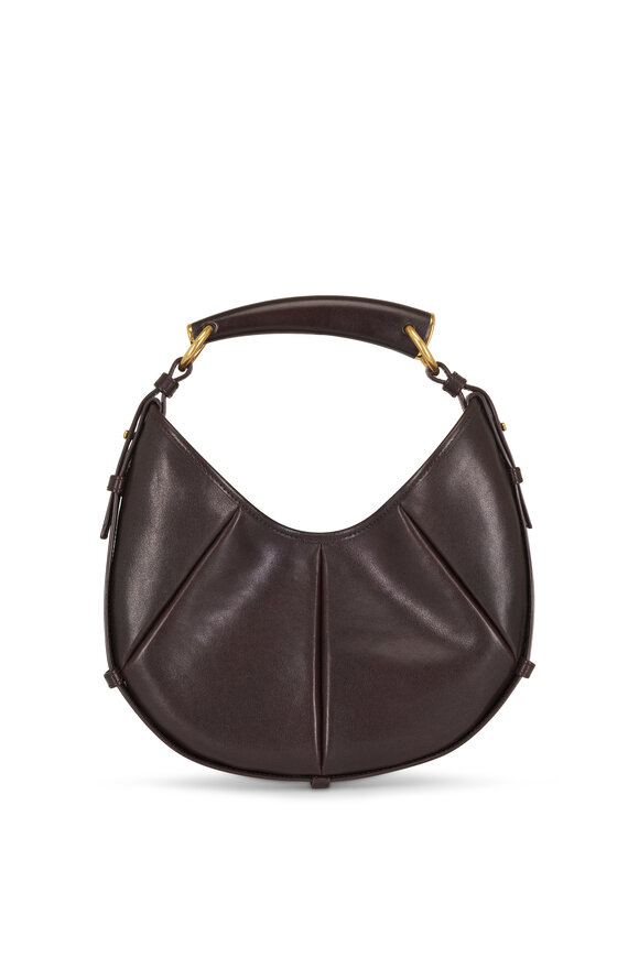 Saint Laurent Small Mombasa Santal Leather Hobo - view 4