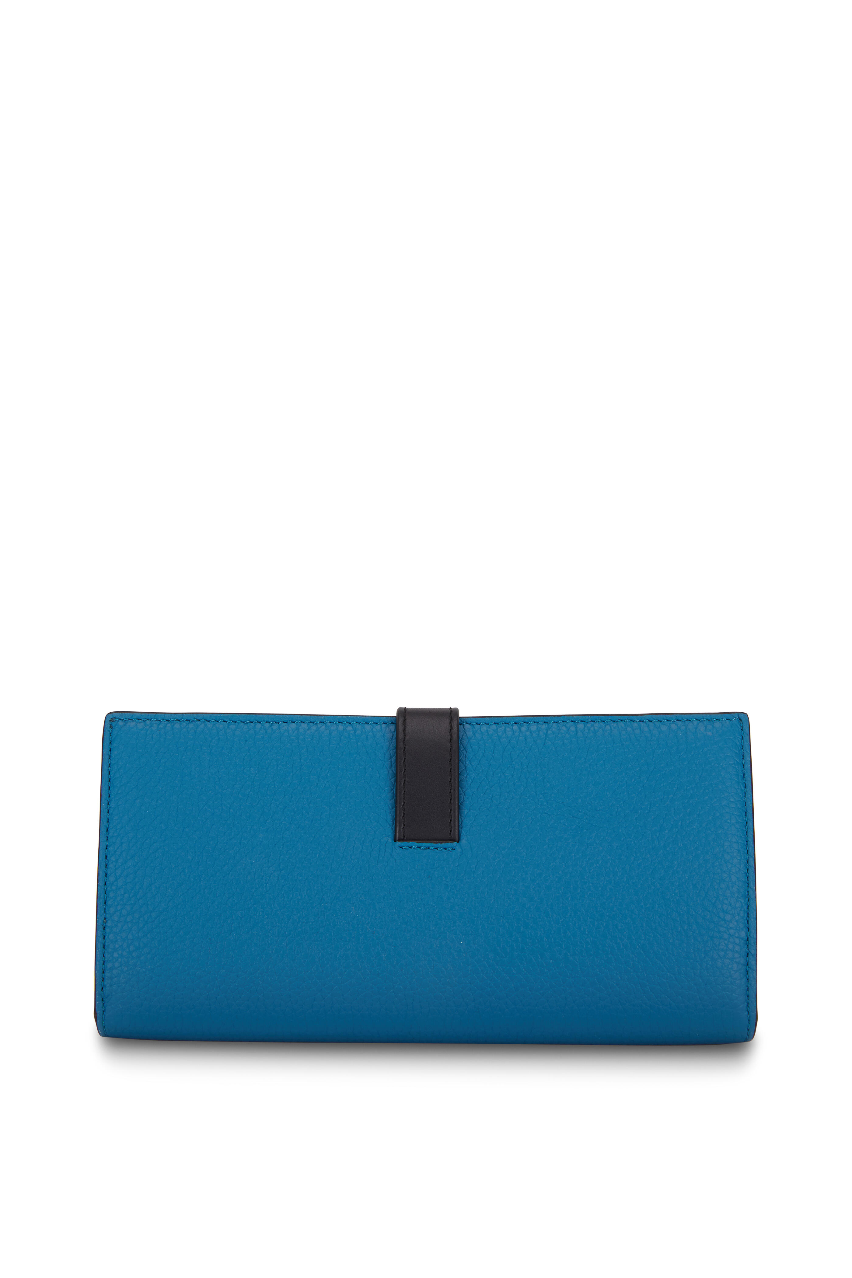 Loewe - Dark Lagoon Grained Leather Large Vertical Wallet