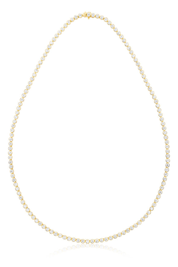Nam Cho 18k Yellow Gold Diamond Bezel-Set Necklace - view 1