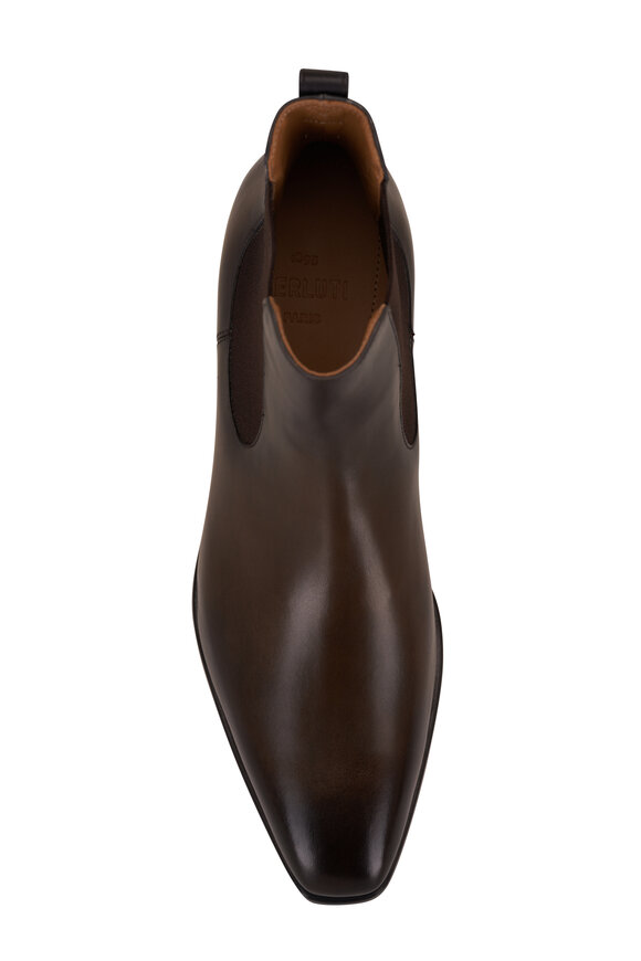 Berluti - Blake Black Wood Brown Leather Chelsea Boot 