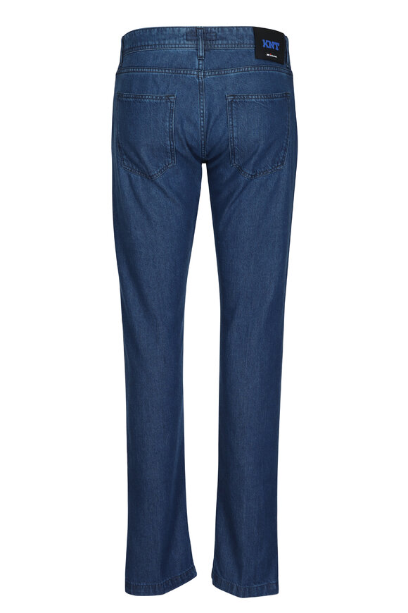 Kiton Dark Denim Five Pocket Jean - view 2
