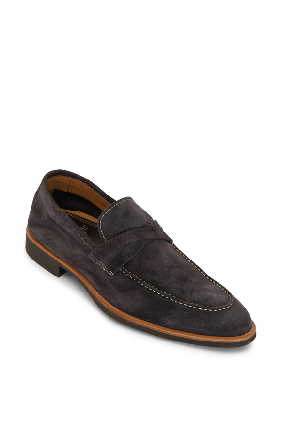 Di Bianco - Velour Lavagna Gray Suede Loafer