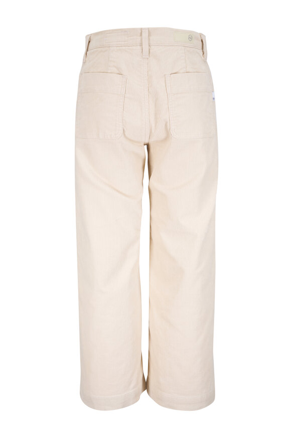 AG - Saige Ivory Wide Leg Crop Pant