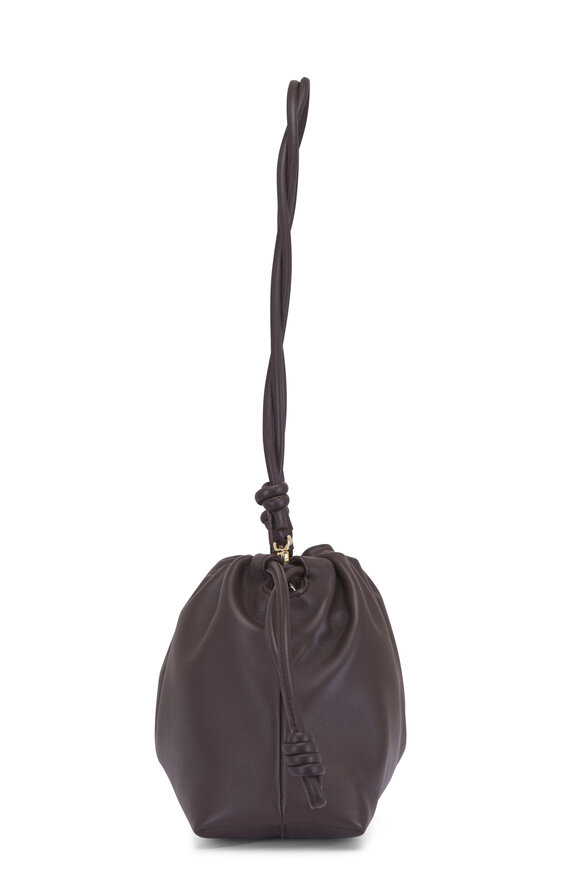 Loewe Medium Flamenco Dark Brownie Leather Clutch - view 3