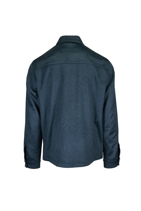 Maurizio Baldassari Denim Cashmere Overshirt - view 2