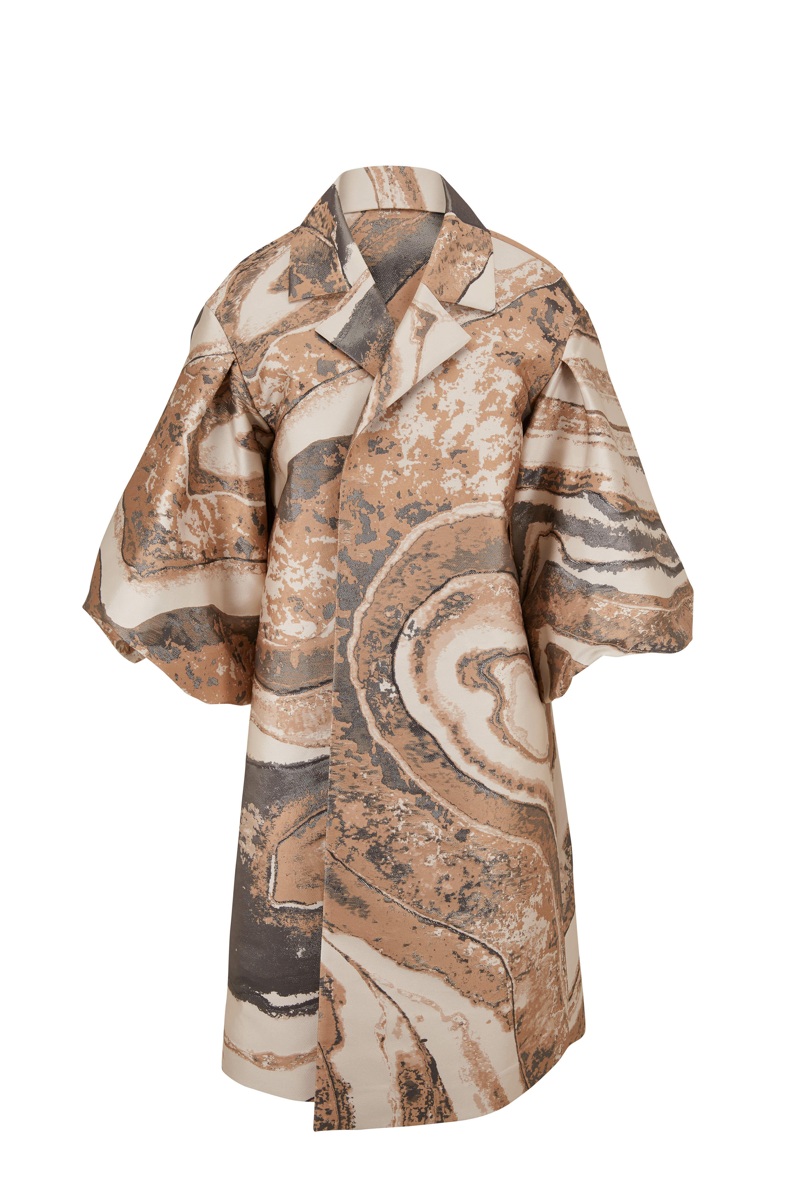 Lafayette 148 New York - Rosa Latte Multi Jacquard Coat