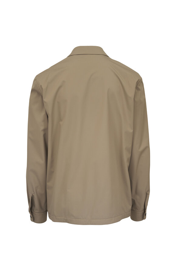 Loro Piana Windwish Storm Brown Stretch Overshirt - view 2
