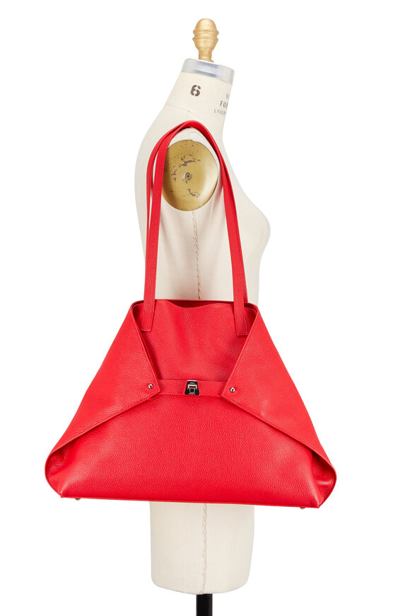 Akris - Ai Candy Red Soft Leather Medium Tote