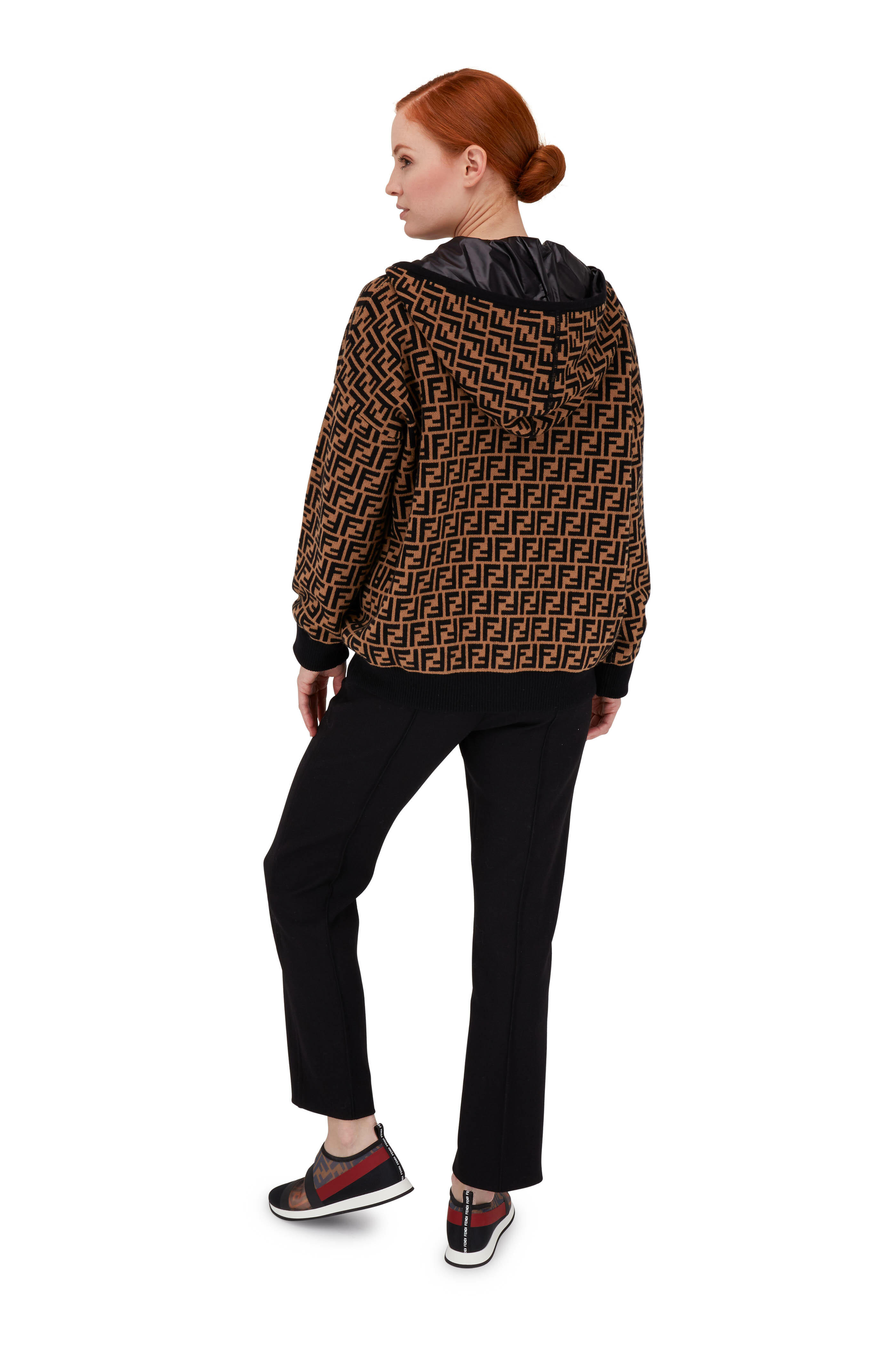 Fendi - Black Zucca Mesh Sneaker