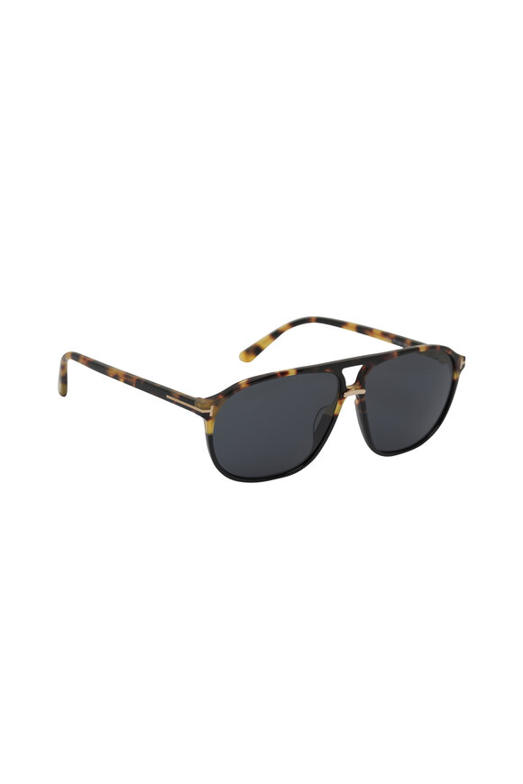 Tom Ford Eyewear Bruce Polarized Havana Sunglasses