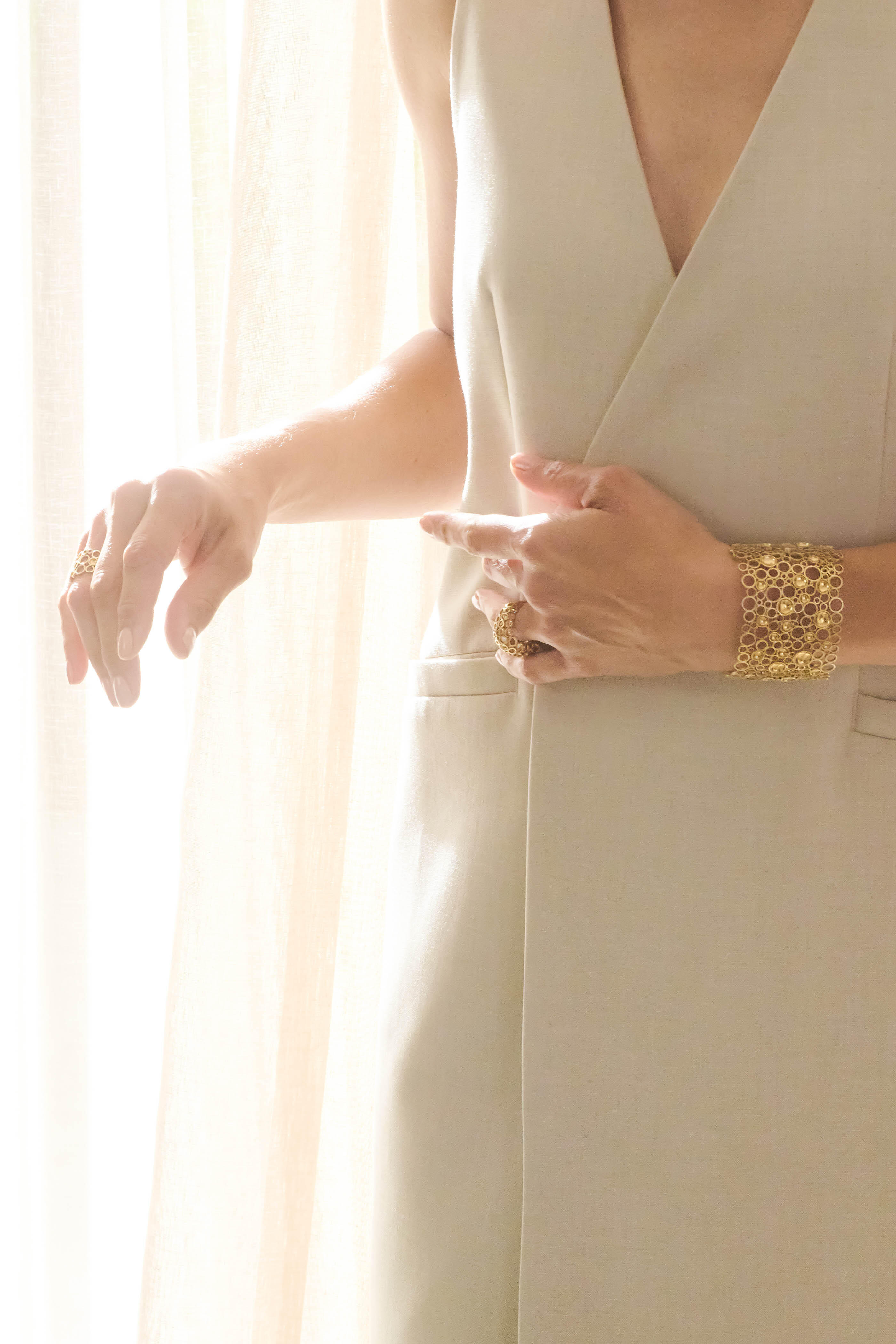 Van Gelder - Jali Celestial Wide Bangle - view 2