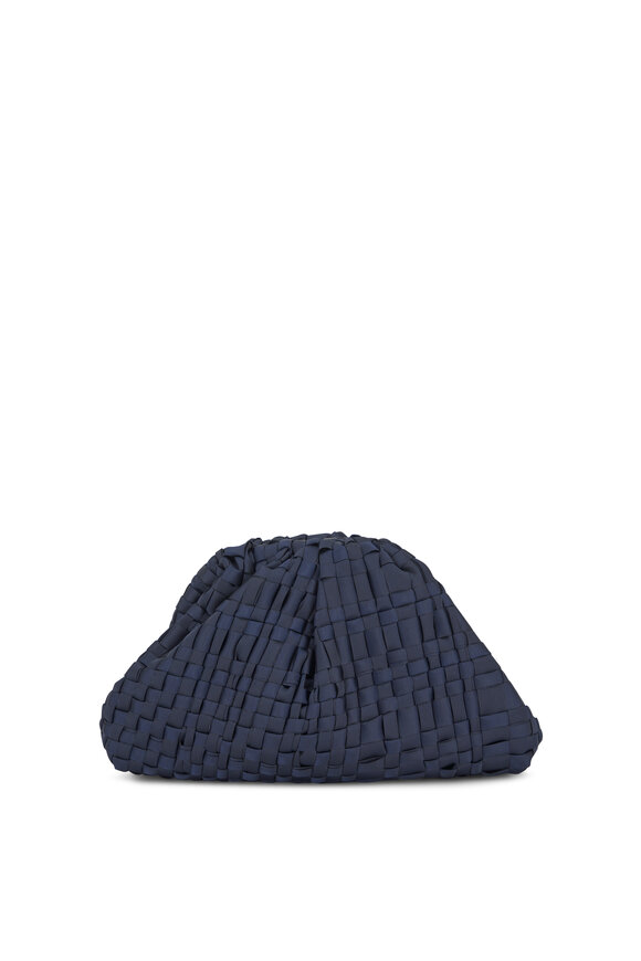 Maria La Rosa - Mini Game Navy Woven Ribbon Bag 