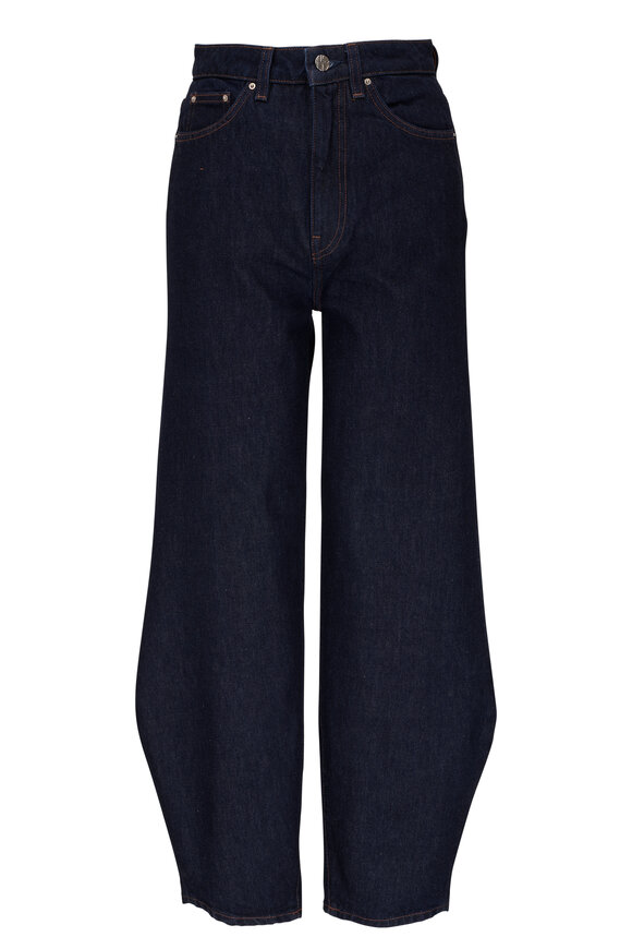 Totême - Raw Blue Barrel Leg Denim Pant