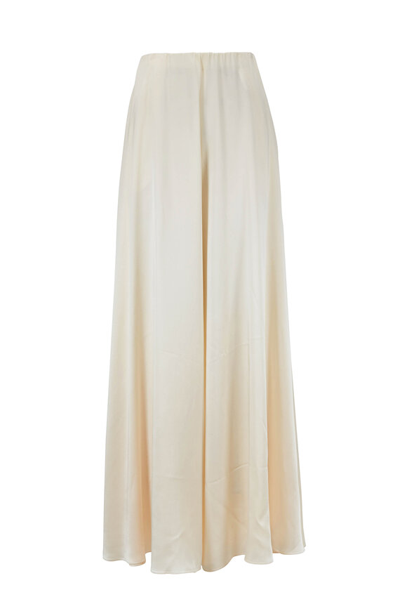 Rosetta Getty - Shell Satin Wide Leg Palazzo Pant