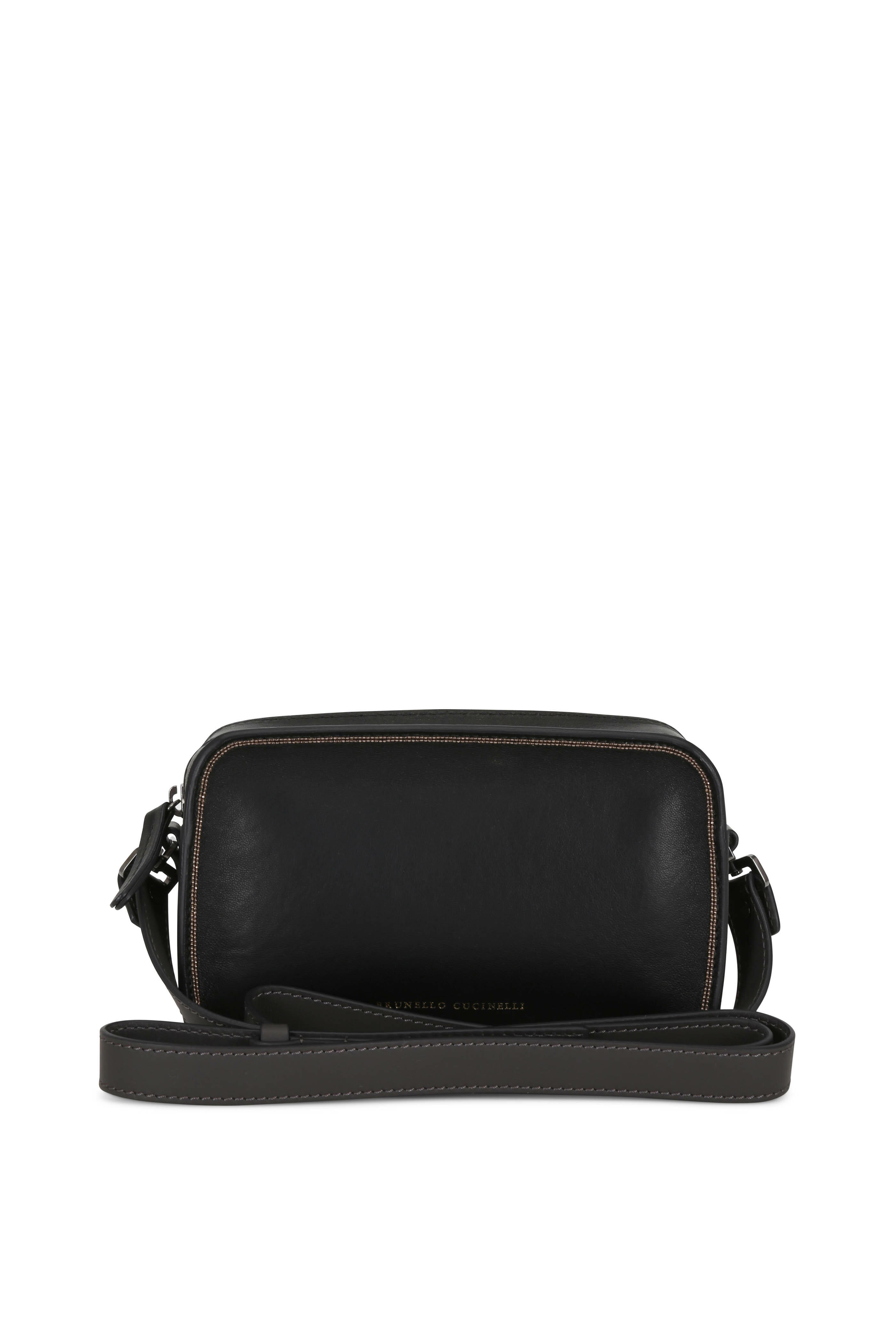 Brunello Cucinelli - Exclusive Black Leather Monili Trim