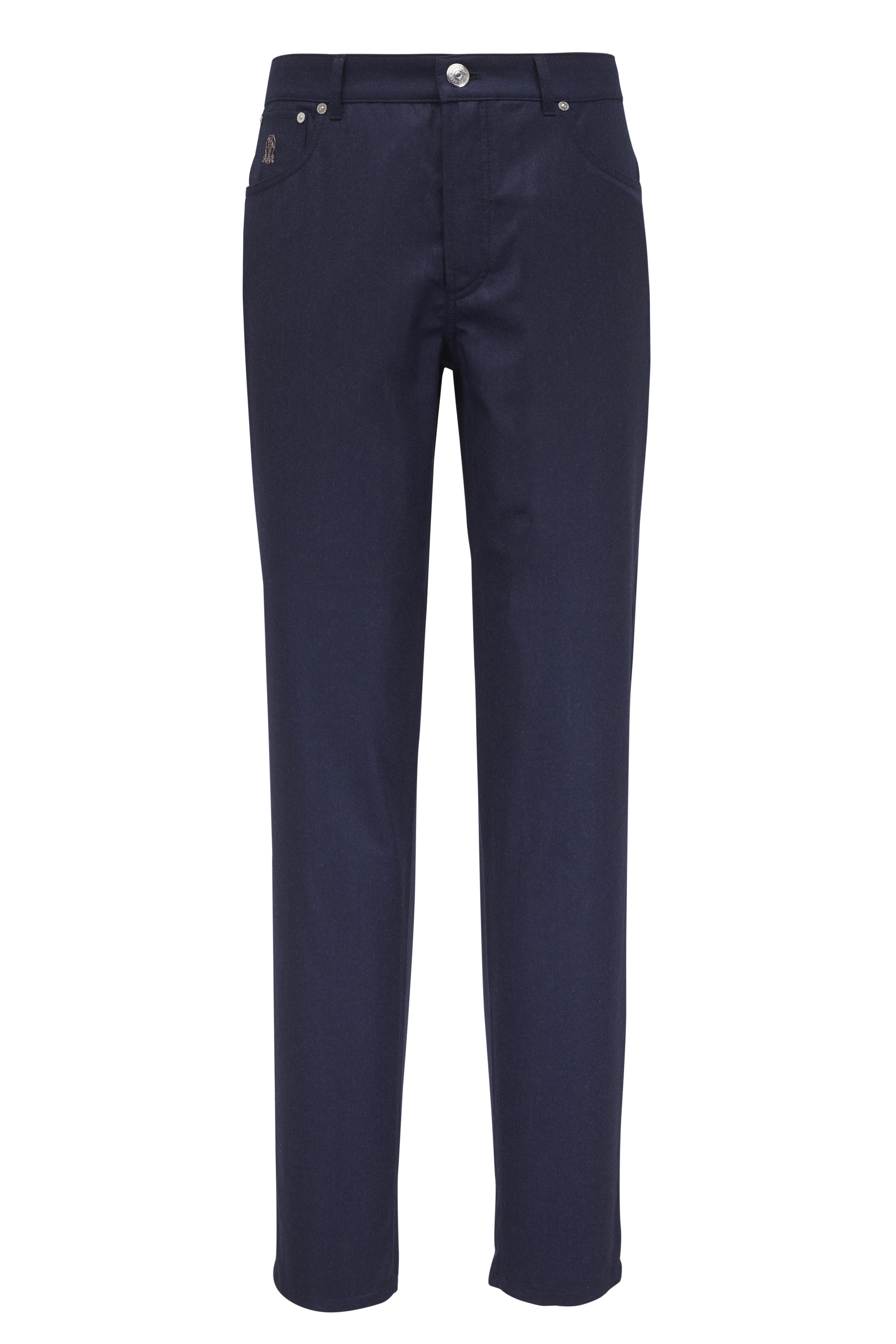 Brunello Cucinelli - Navy Wool Five Pocket Pant | Mitchell Brunello Cucinelli - Navy Wool Five Pocket Pant | Mitchell