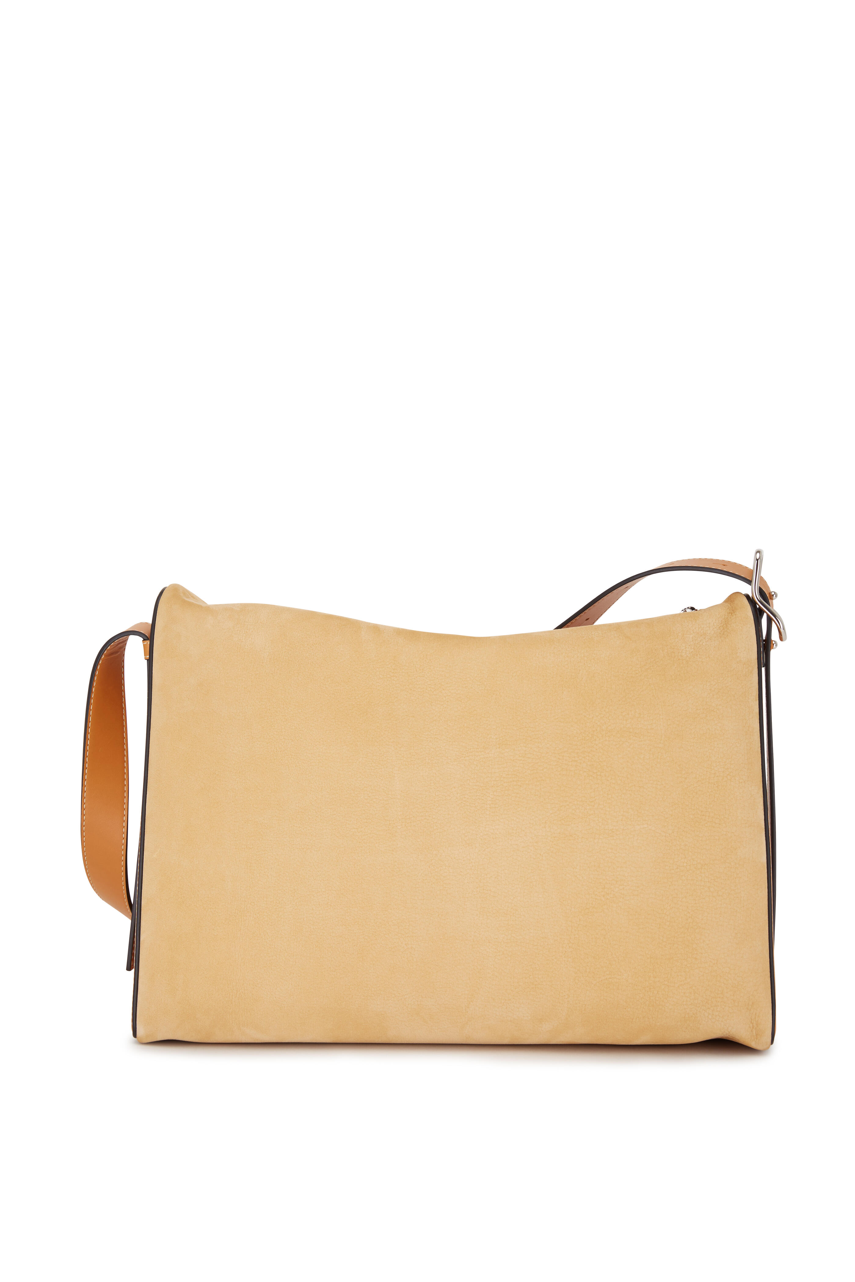 Loewe Berlingo Sand Suede Large Shoulder Bag Mitchell Stores