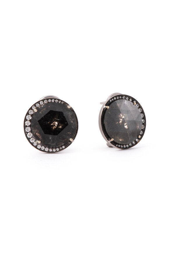 Sylva & Cie 18k White Gold Diamond Studs - view 1