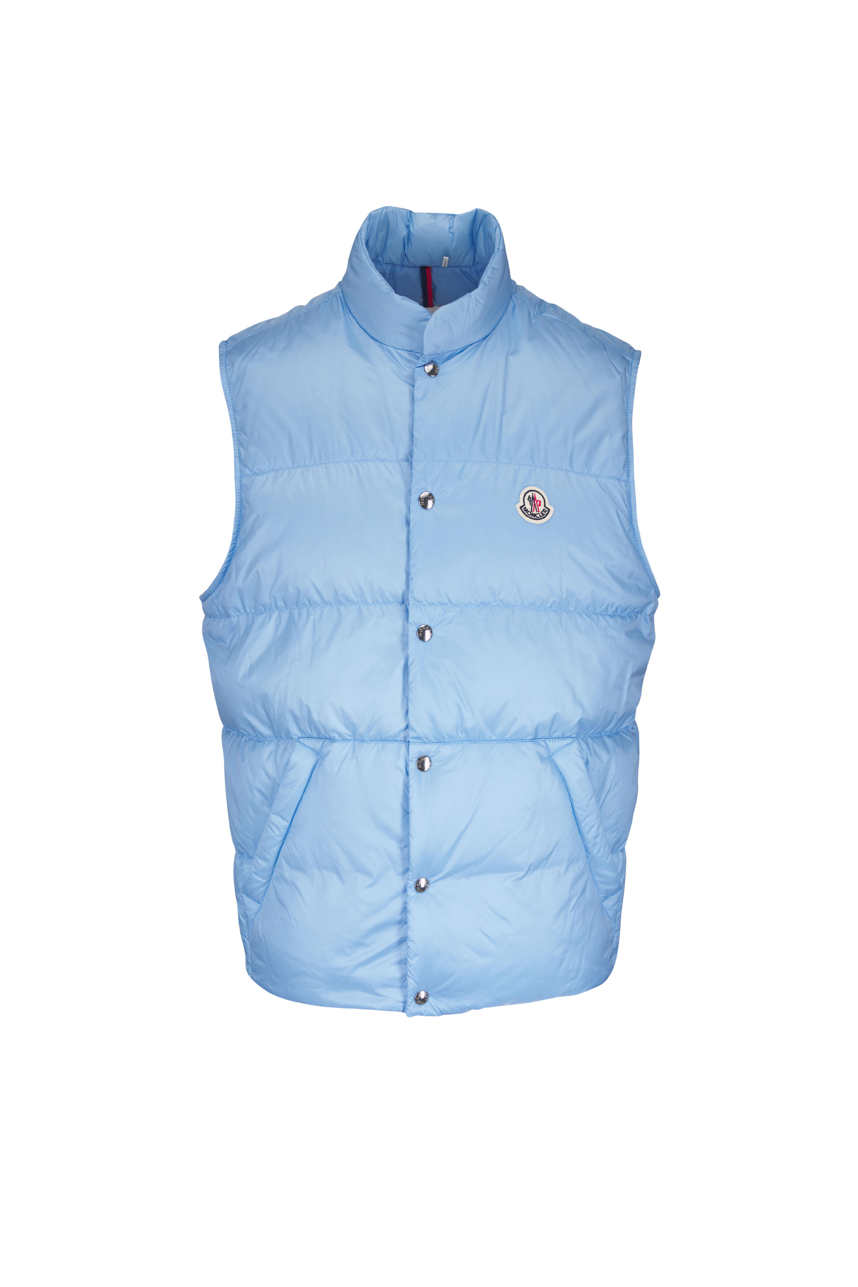 Moncler - Tuquerouye Light Blue Down Vest - view 1