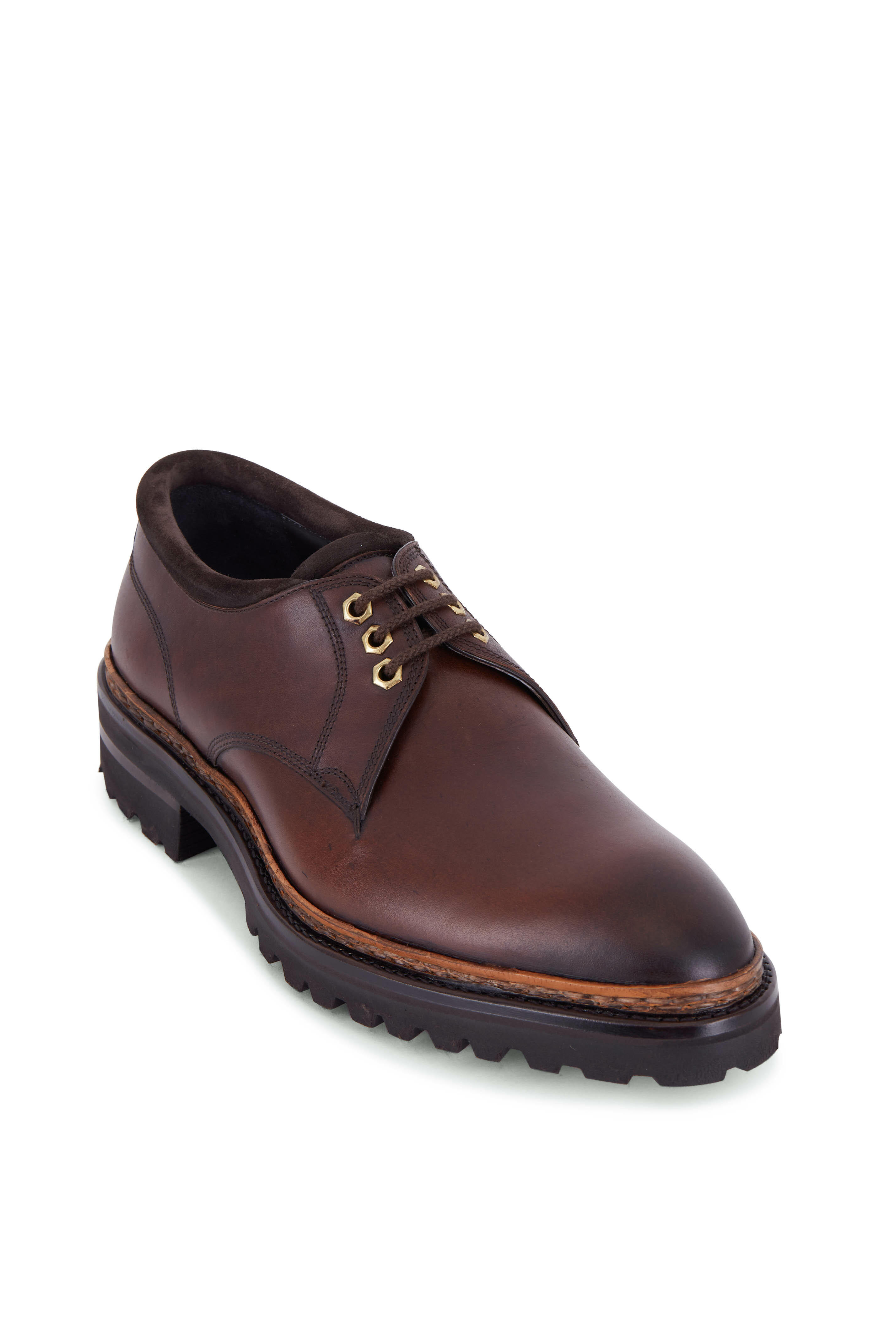 Di Bianco - Prato Grizzly/Mogano Leather Dress Shoe