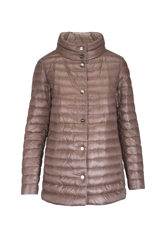 Herno - Beige Nylon Ultralight Side Snap Down Jacket