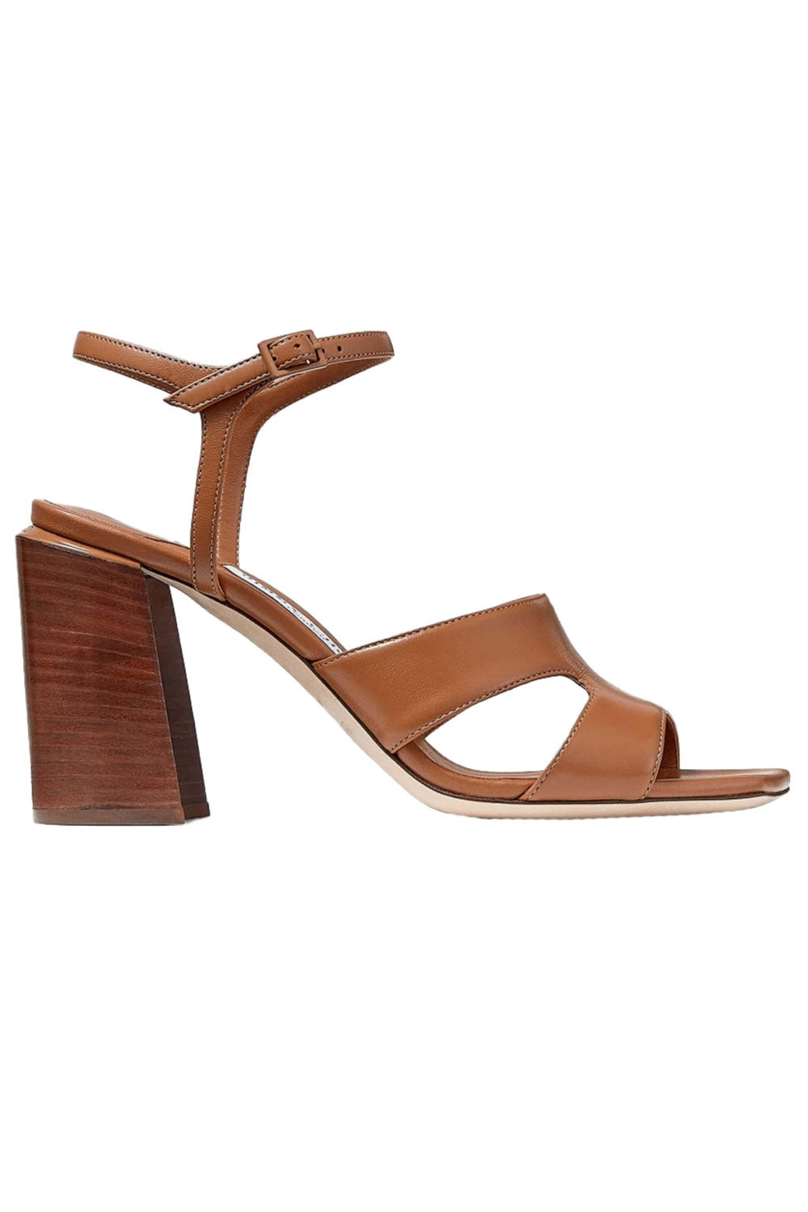 Jimmy Choo - Ellison Block Heel in Cuoio | Mitchell Stores