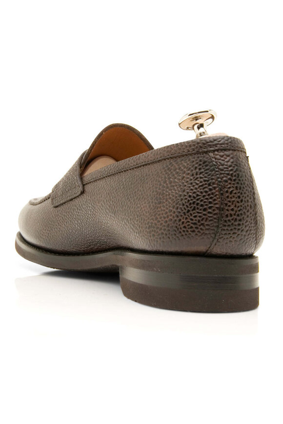 Bontoni Principe Leather Loafer in Dark Brown - view 3