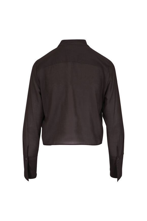 TWP Patti Brown Ruffle Blouse - view 2