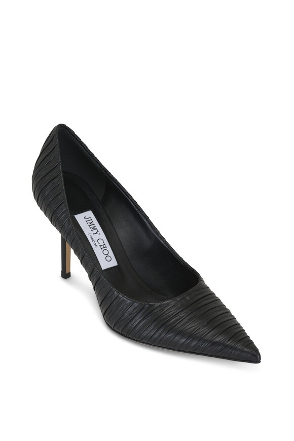 Jimmy Choo Love Black Leather Pump, 85mm