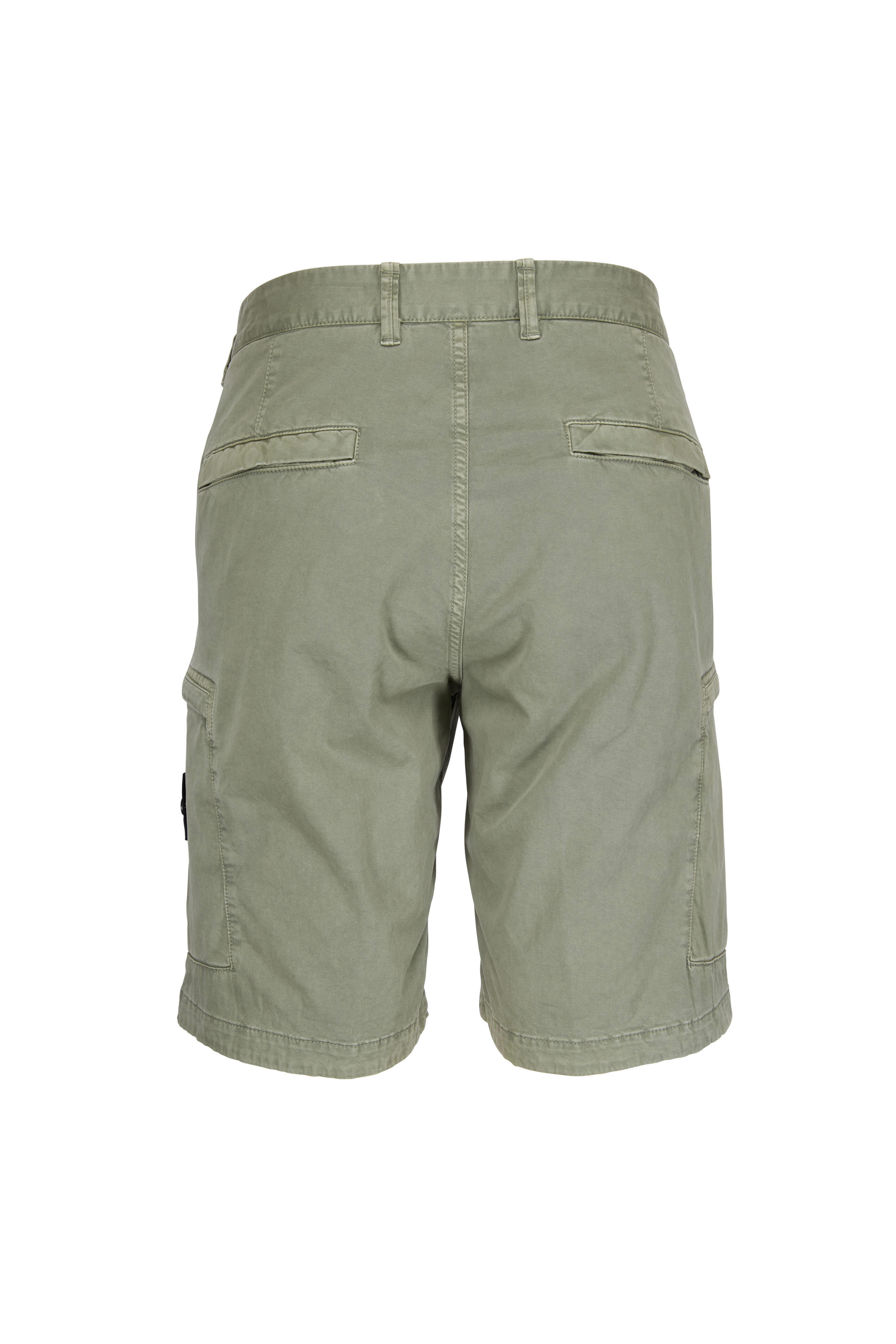 Stone Island - Sage Bermuda Cargo Shorts