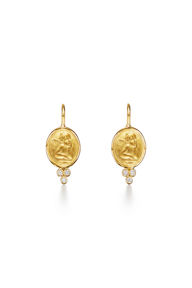 Vixere Stud Earring in 18k Gold – Saint Bones