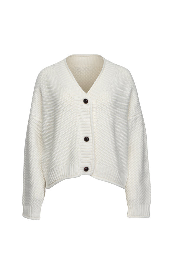 The Elder Statesman - Black & Oat Cashmere Ouija Sweater