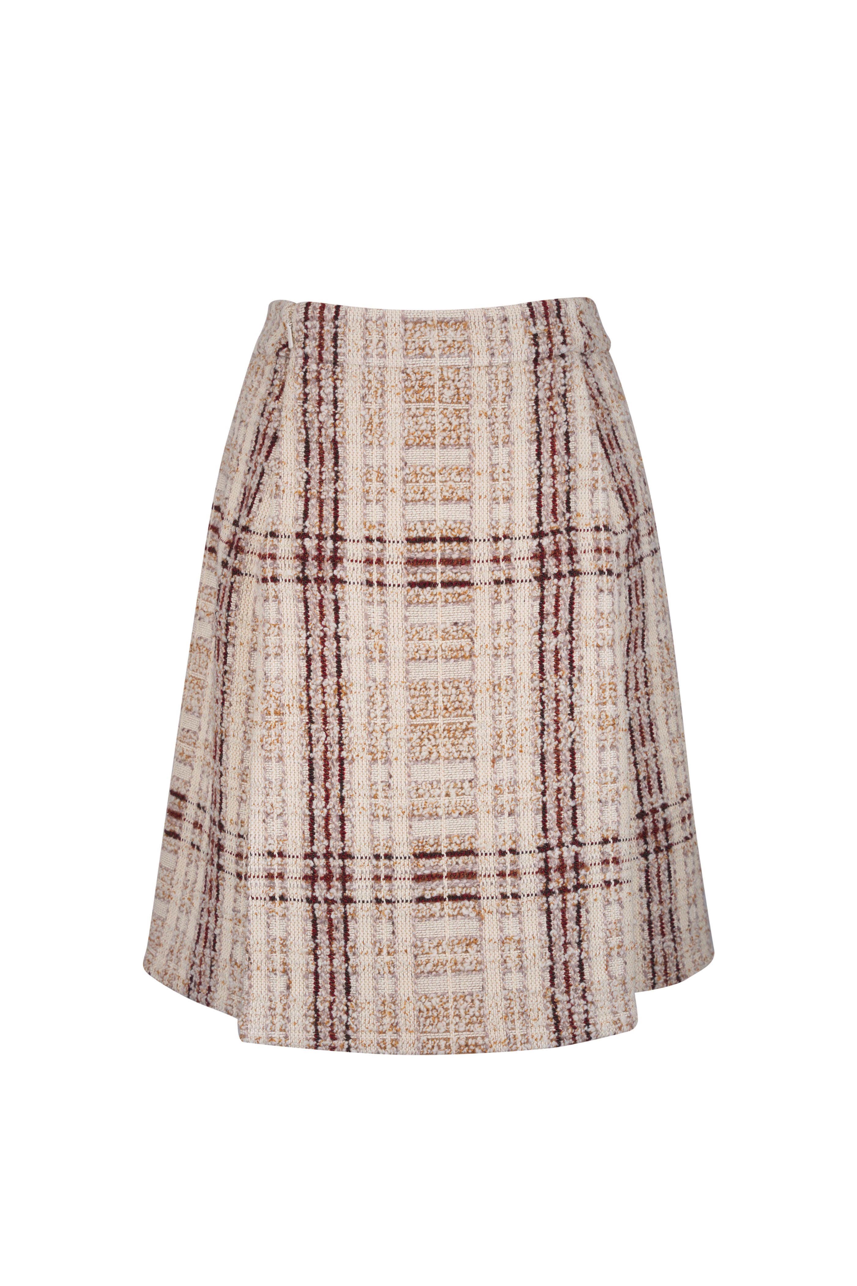 Loro Piana - Stefanie Check Tweed Skirt | Mitchell Stores