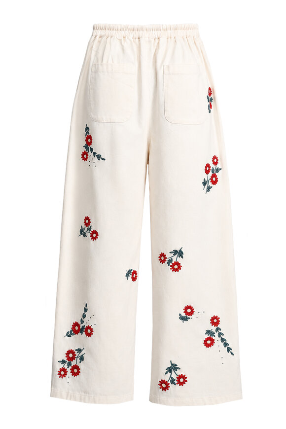 The Great The Natural Field Floral Embroidered Easy Pant - view 2