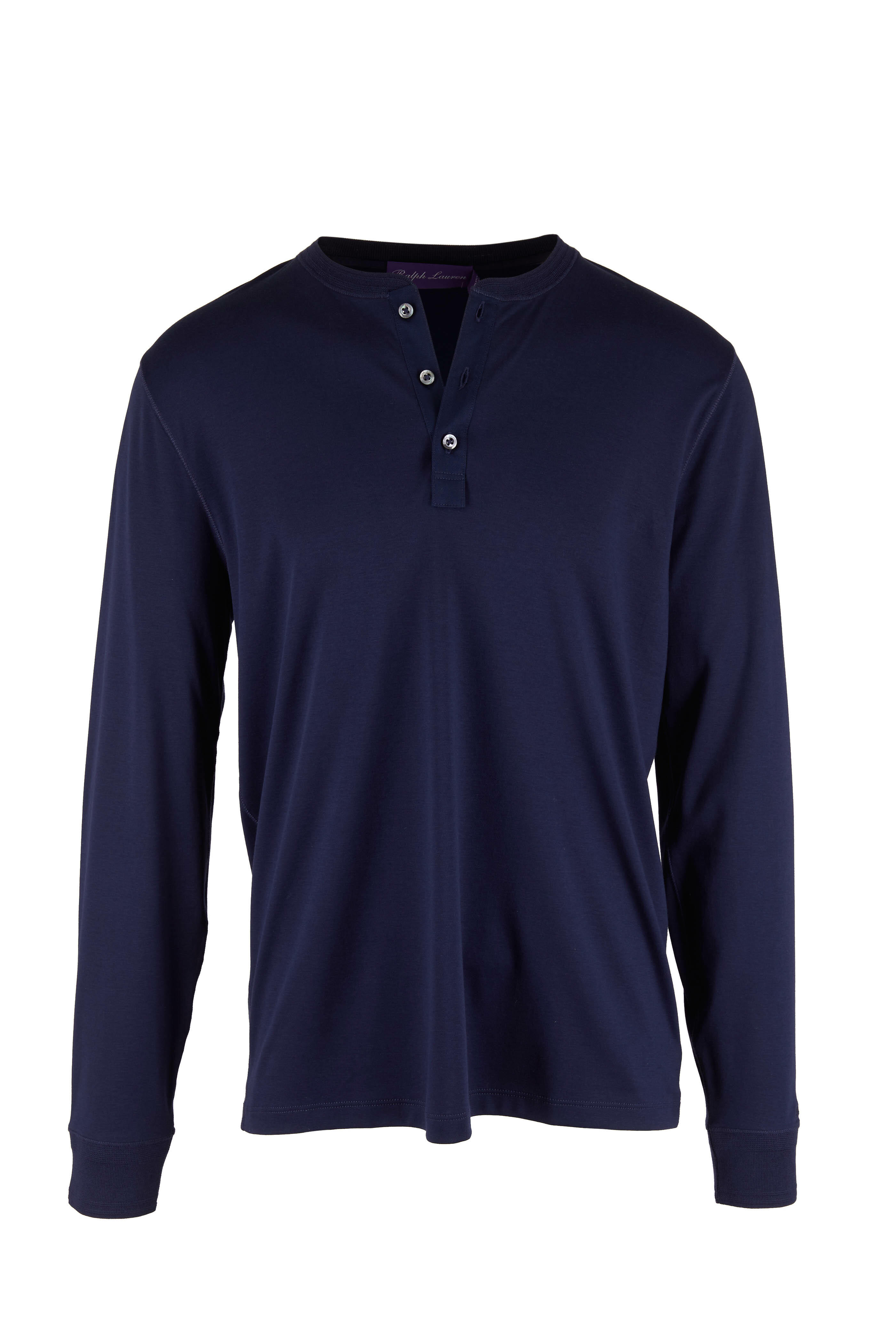 Ralph Lauren Purple Label - Navy Long Sleeve Henley