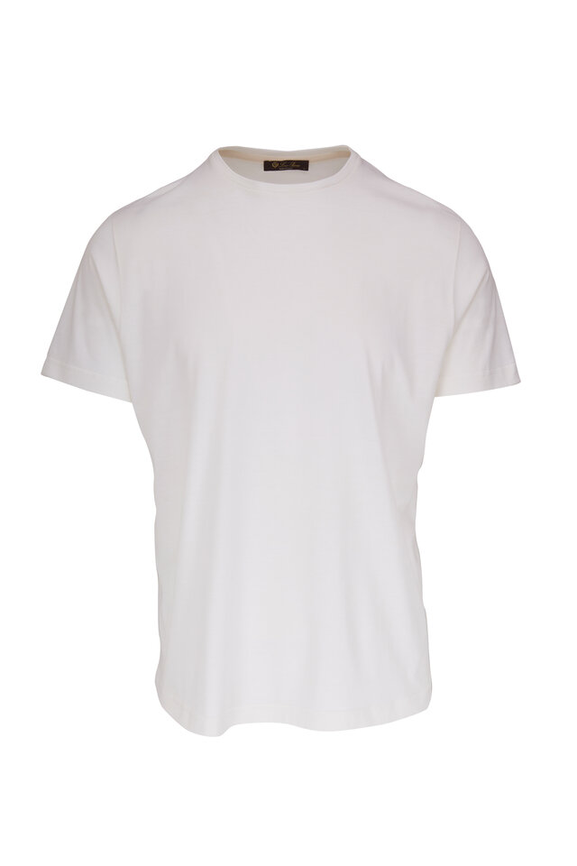 Brunello Cucinelli - White Cotton Polo | Mitchell Stores