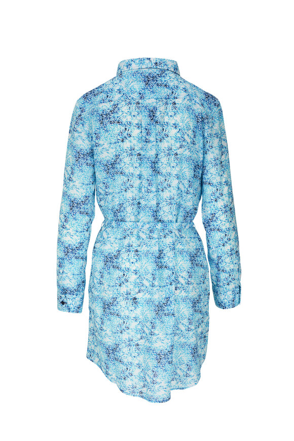 Vilebrequin - Blue Marine Cotton Voile Shirt Dress