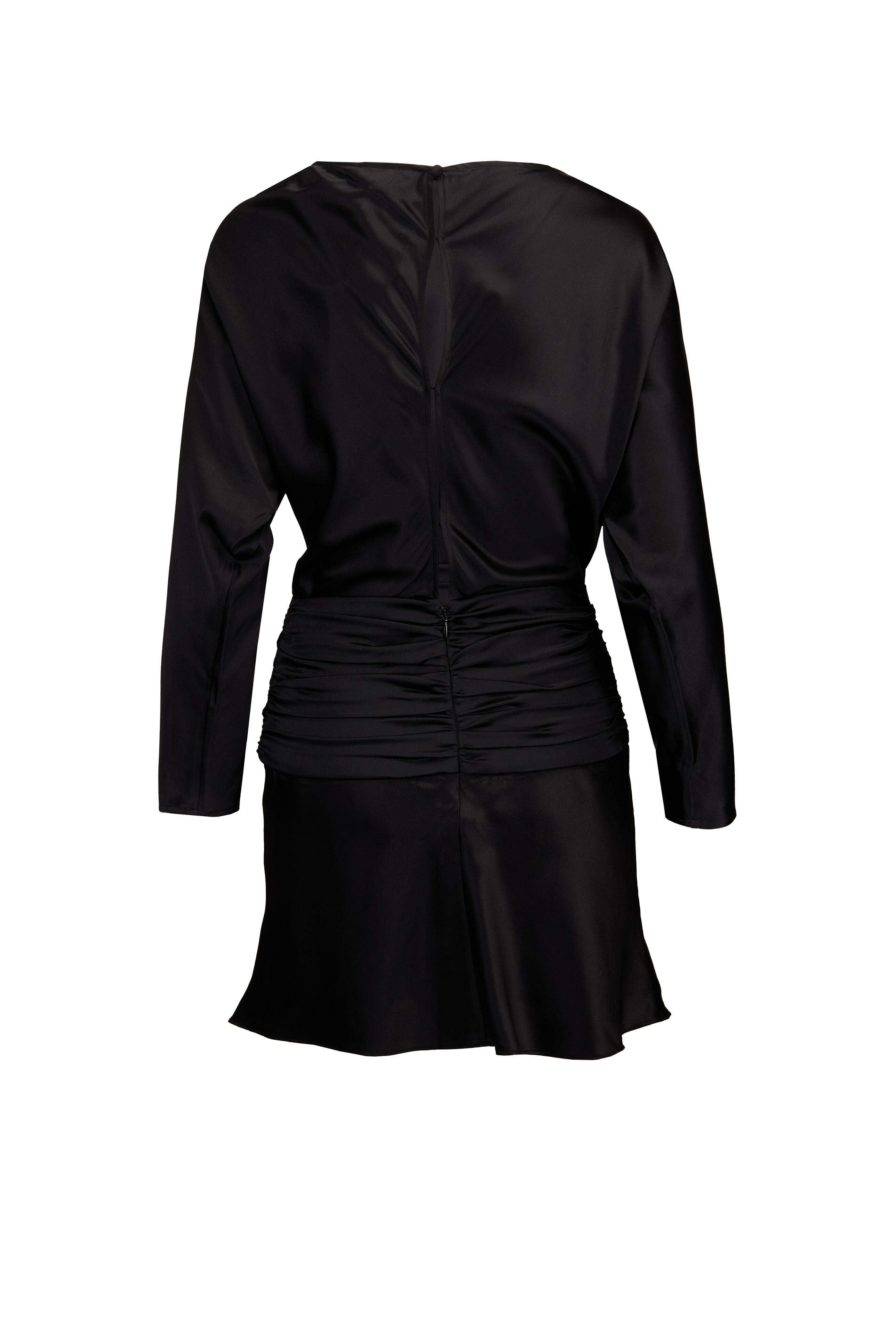Staud - Freda Black Silk Mini Dress - view 2