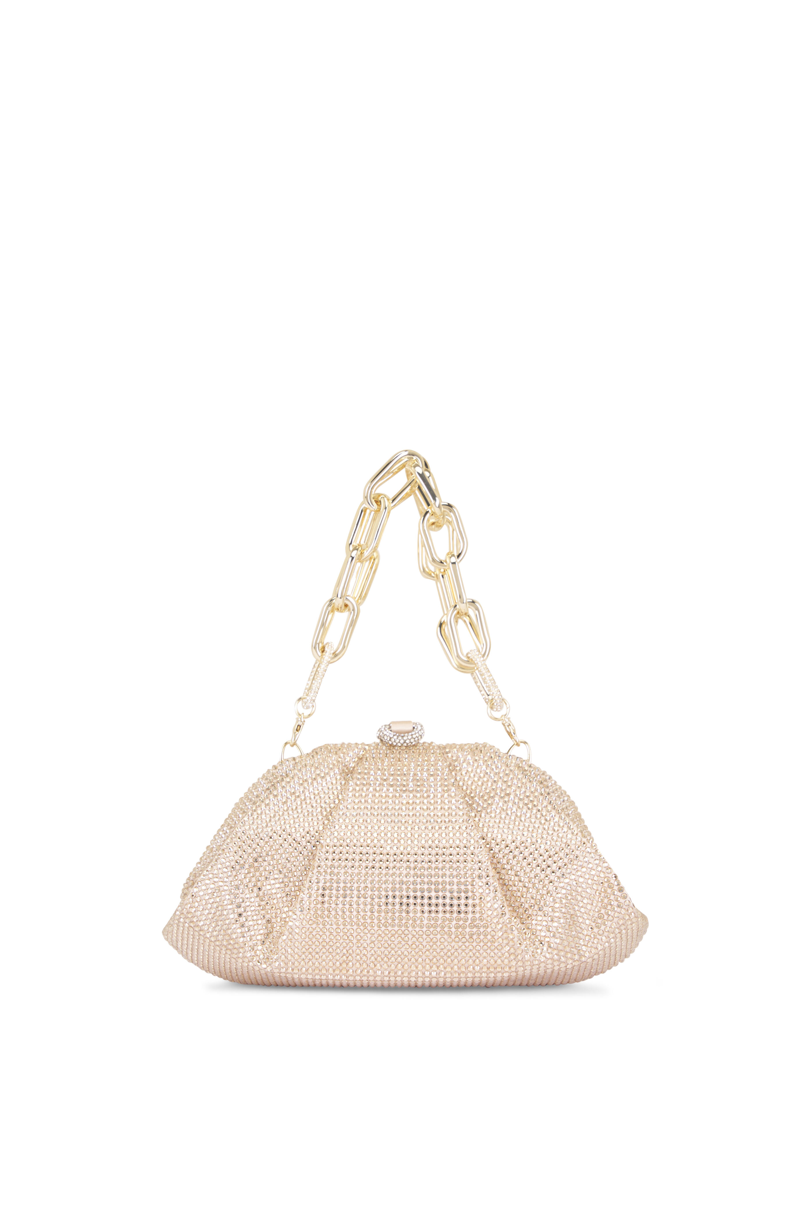 Judith Leiber Couture - Gemma Gold Crystal Top Handle Clutch - view 5