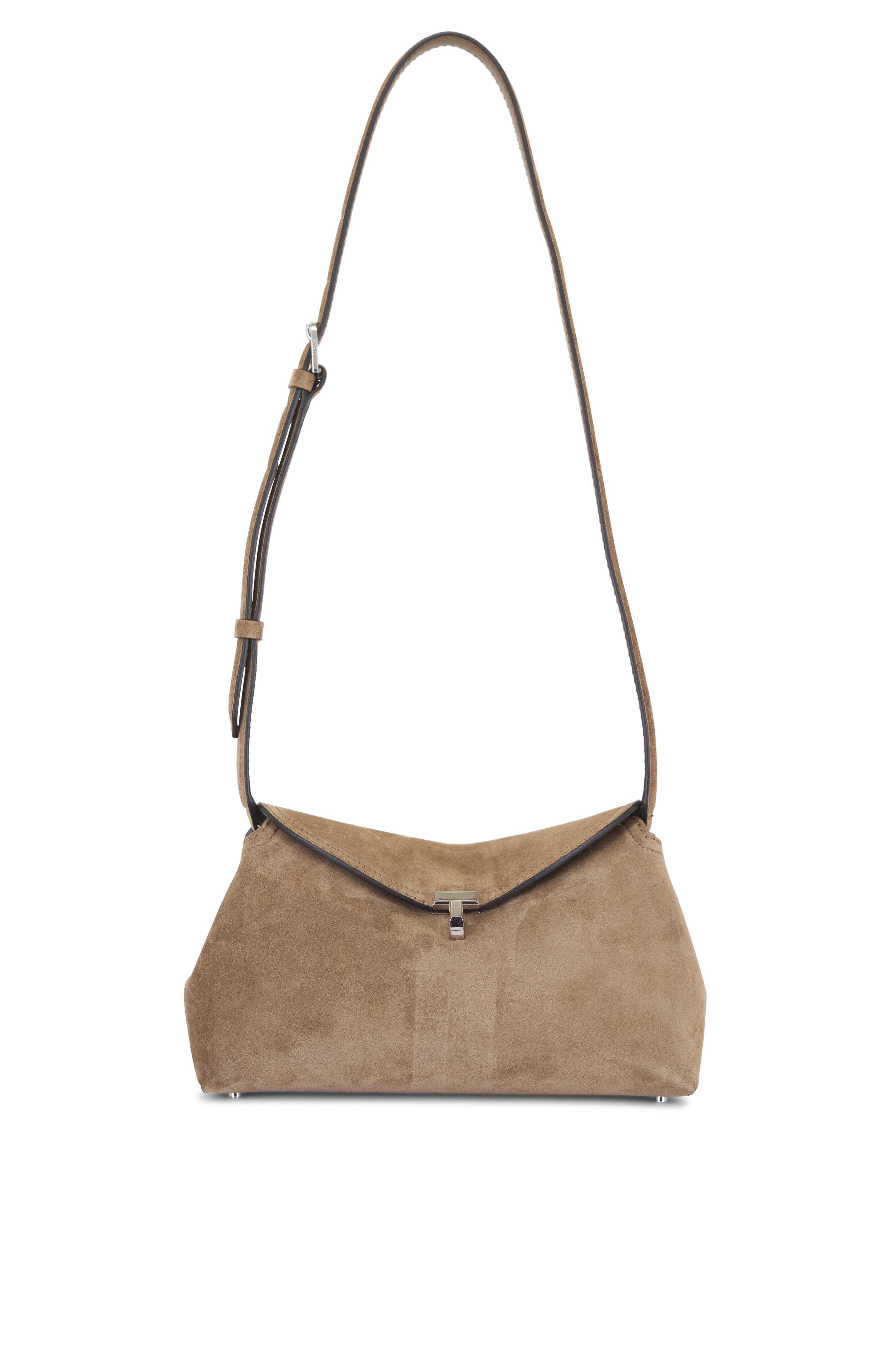 Totême - T-Lock Suede Clutch