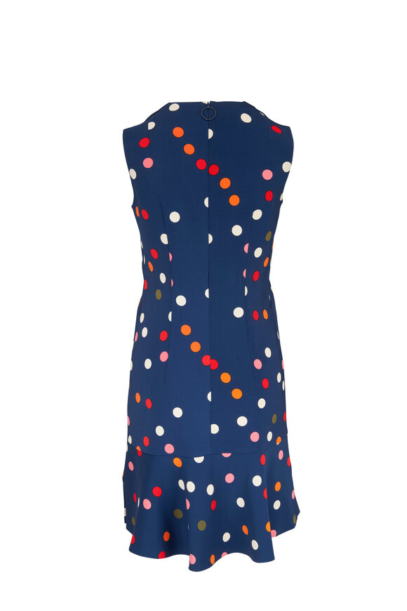 Akris Punto - Denim Multi Polka Dot Dress