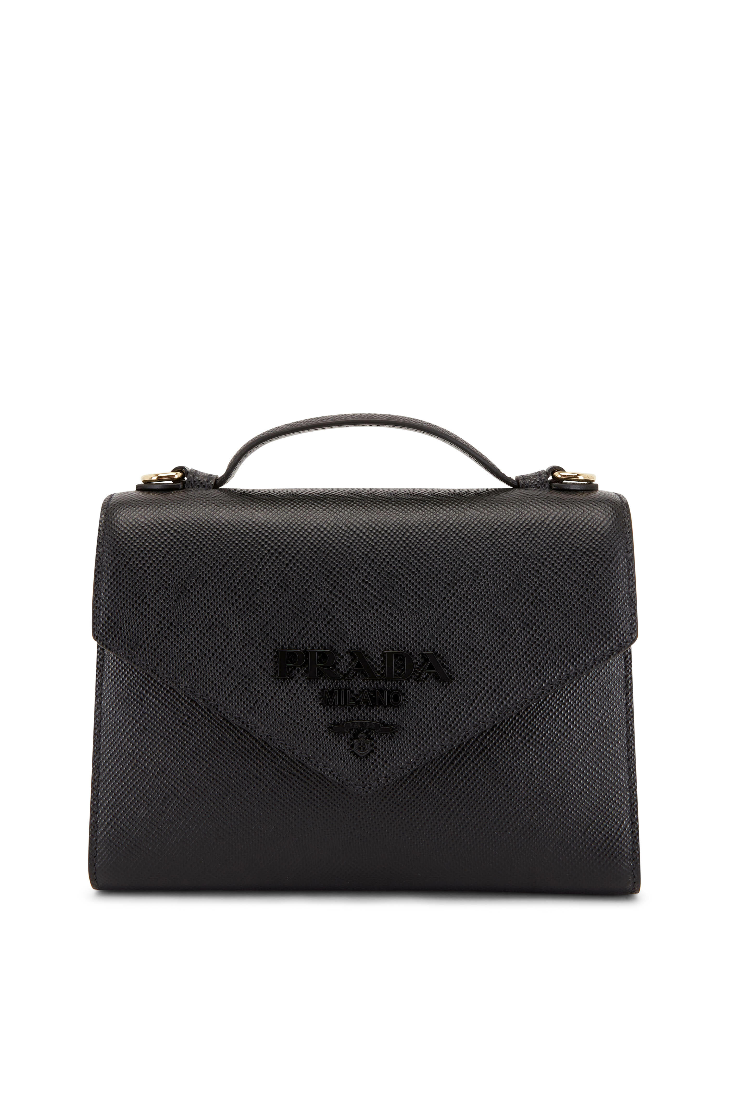 Prada - Black Saffiano Leather Shoulder Bag