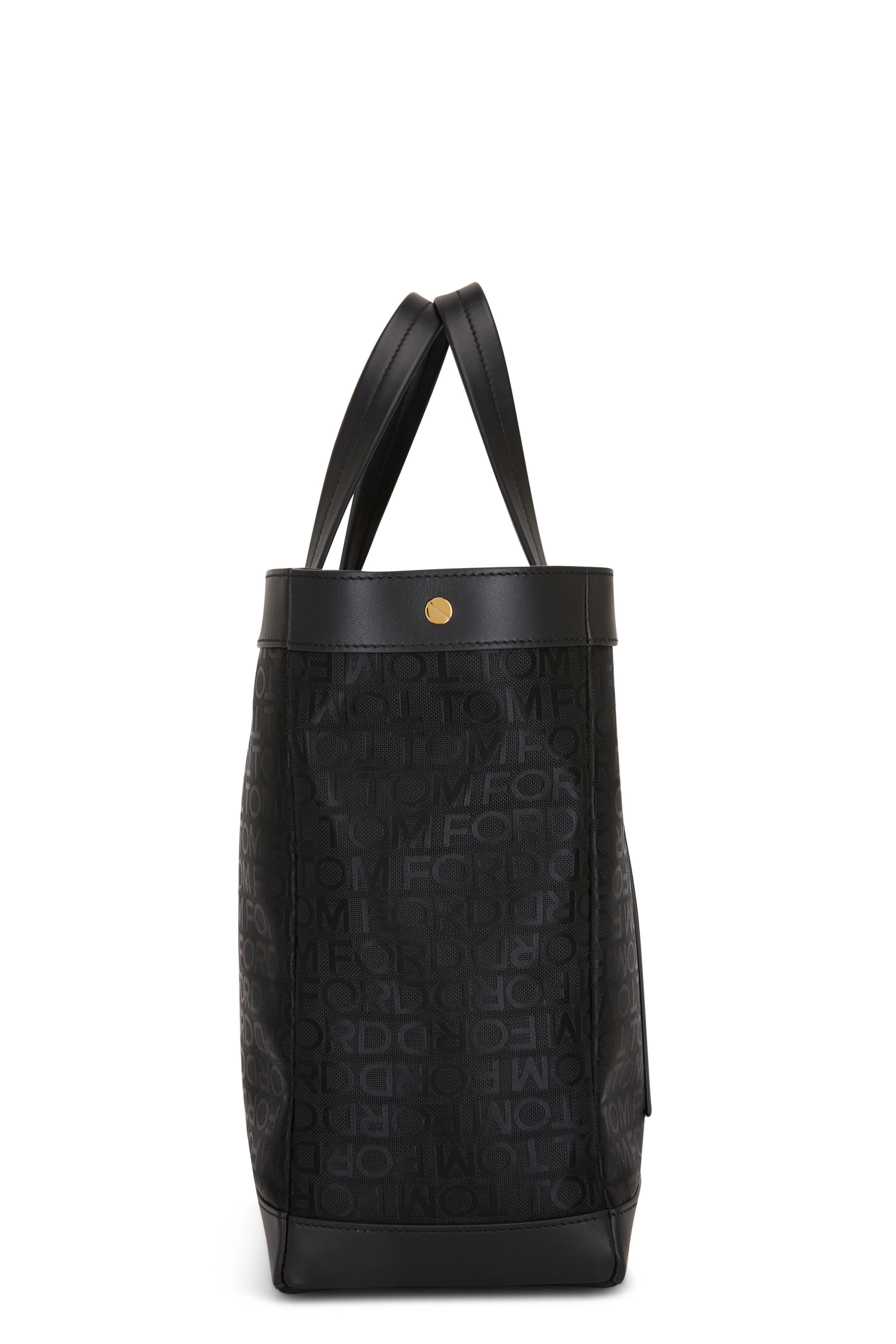 Tom Ford - Black Allover Logo Nylon Shopping Tote Bag