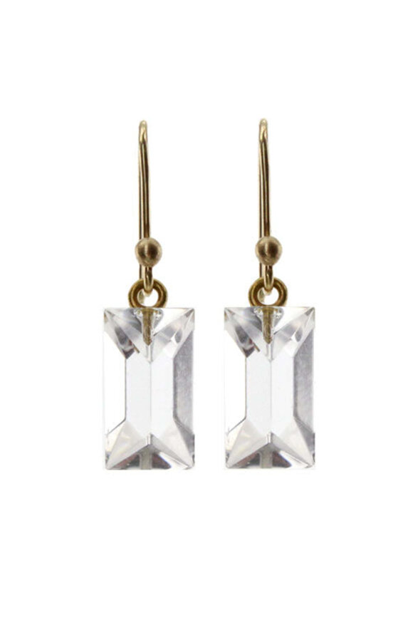 Ted Muehling Clear Crystal Gem Earrings - view 1