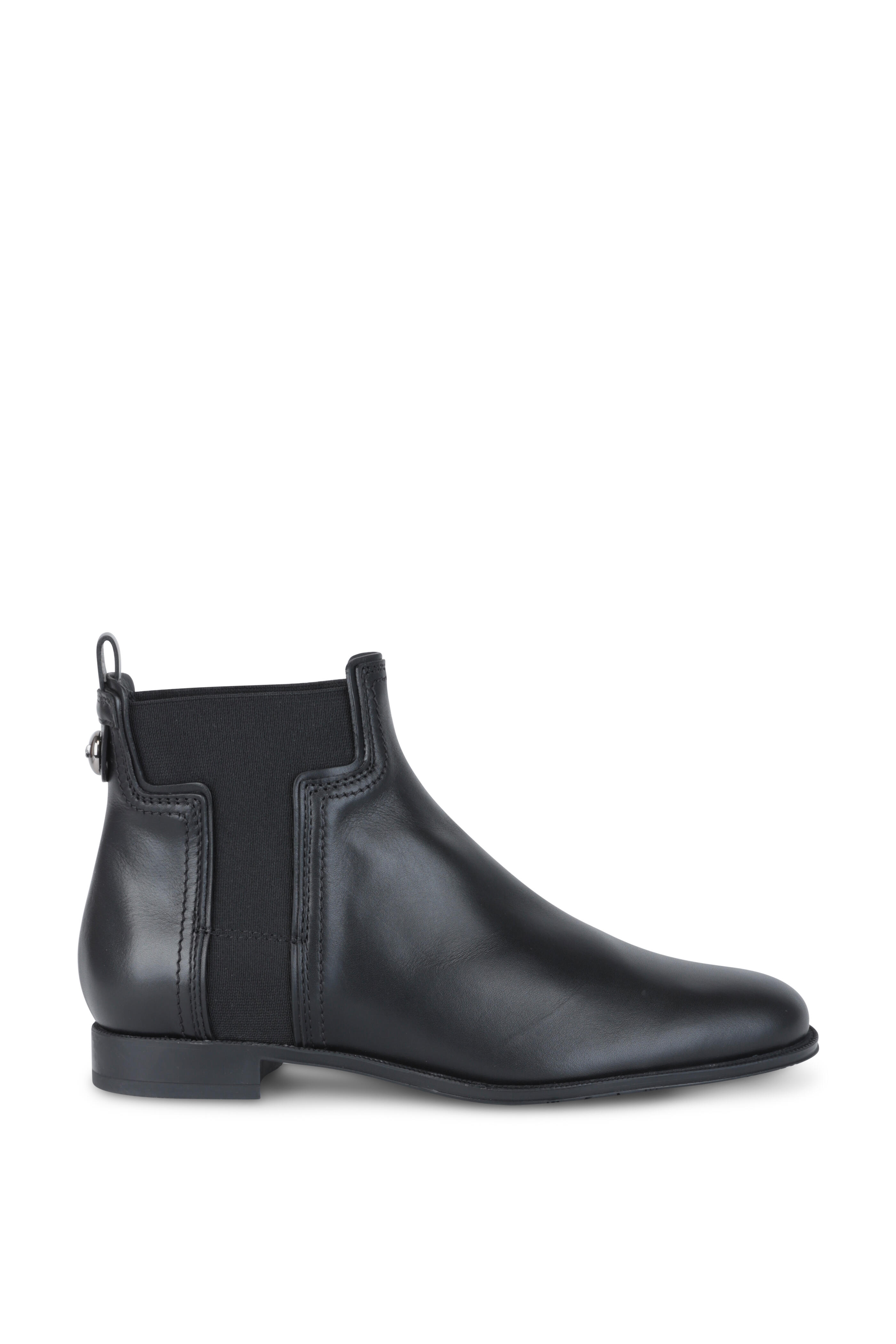 Tod's - Black Matte Leather Chelsea Boot